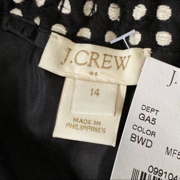 NWT‎ J Crew Factory Women's Polka-Dot Skirt Size 14 - Picture 5 of 6
